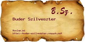 Buder Szilveszter névjegykártya