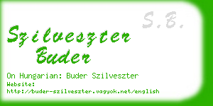 szilveszter buder business card